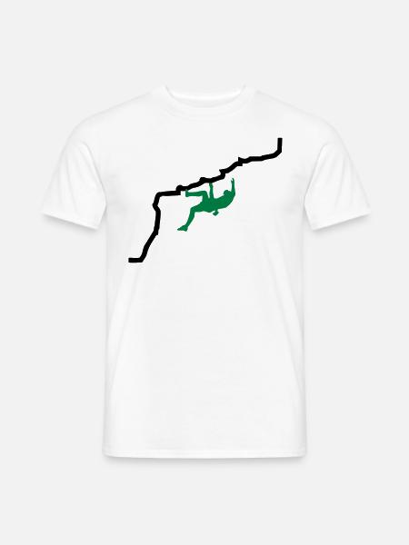 Klettern - Männer T-Shirt - Weiß