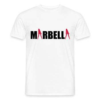 Marbella sexy Girls holiday Spain - Männer T-Shirt - Weiß - Vorne - AI Model Male 178 dark (178cm)