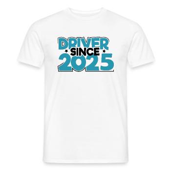 Driving License 2025 Driving Test Driving License Test - Men's T-Shirt - white - Front - AI Model Male 178 dark (178cm)