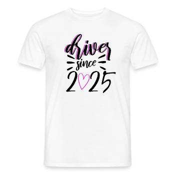 Driving License 2025 Driving Test Driving License Test - Men's T-Shirt - white - Front - AI Model Male 178 dark (178cm)