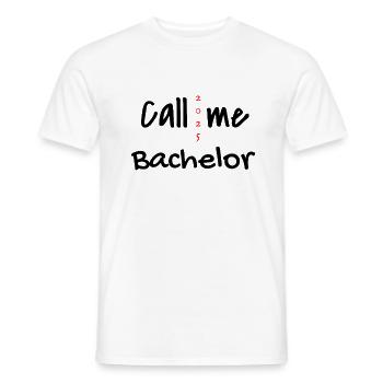 Bachelor 2025 Abschluss Promotion Sponsion - Männer T-Shirt - Weiß - Vorne - AI Model Male 178 dark (178cm)