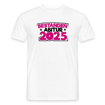 Abitur 2025 Abireise Abifeier Abifahrt Abiturient - Männer T-Shirt - Weiß - Vorne - AI Model Male 178 dark (178cm)
