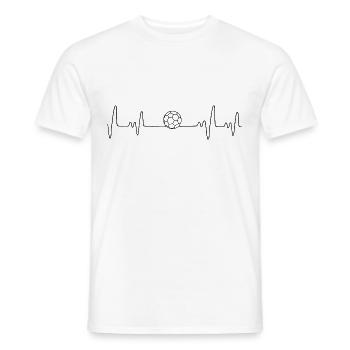 Handball Heartbeat Pulse - Men's T-Shirt - white - Front - AI Model Male 178 dark (178cm)