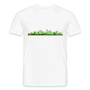 Skyline - Berlin Bäume - Männer T-Shirt - Weiß - Vorne - AI Model Male 178 dark (178cm)