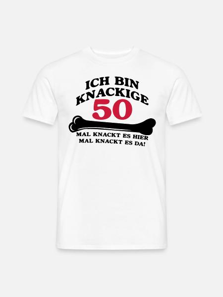 Birthday - I'm 50 Crunchy - Men's T-Shirt - white