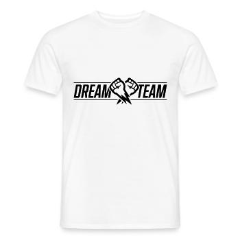 poing de l'équipe de rêve - T-shirt homme - blanc - Devant - AI Model Male 178 dark (178cm)