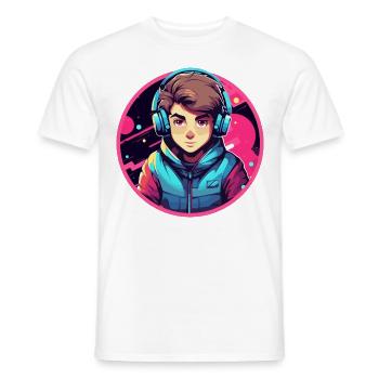 Le jeu est ma vie - T-shirt homme - blanc - Devant - AI Model Male 178 dark (178cm)