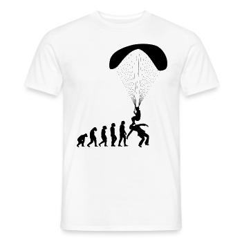 Evolution Paragliding Paraglider Paraglider Shirt - Men's T-Shirt - white - Front - AI Model Male 178 dark (178cm)