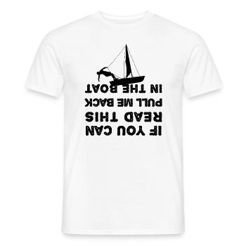 Voile voile bateau voilier voilier - T-shirt homme - blanc - Devant - AI Model Male 178 dark (178cm)