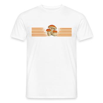 Champignons collection de champignons Champignons Mushrooms cultivateur fungi - T-shirt homme - blanc - Devant - AI Model Male 178 dark (178cm)