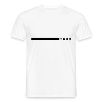 ligne d'équipe - T-shirt homme - blanc - Devant - AI Model Male 178 dark (178cm)