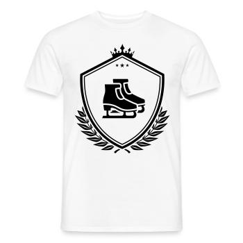 Inliner skates wappen - Männer T-Shirt - Weiß - Vorne - AI Model Male 178 dark (178cm)