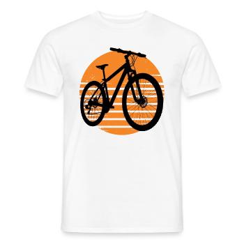 Mountain bike design for cyclists - Men's T-Shirt - white - Front - AI Model Male 178 dark (178cm)