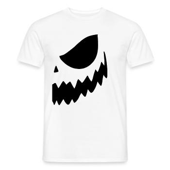 Tenue partenaire Halloween Pumpkin - T-shirt homme - blanc - Devant - AI Model Male 178 dark (178cm)