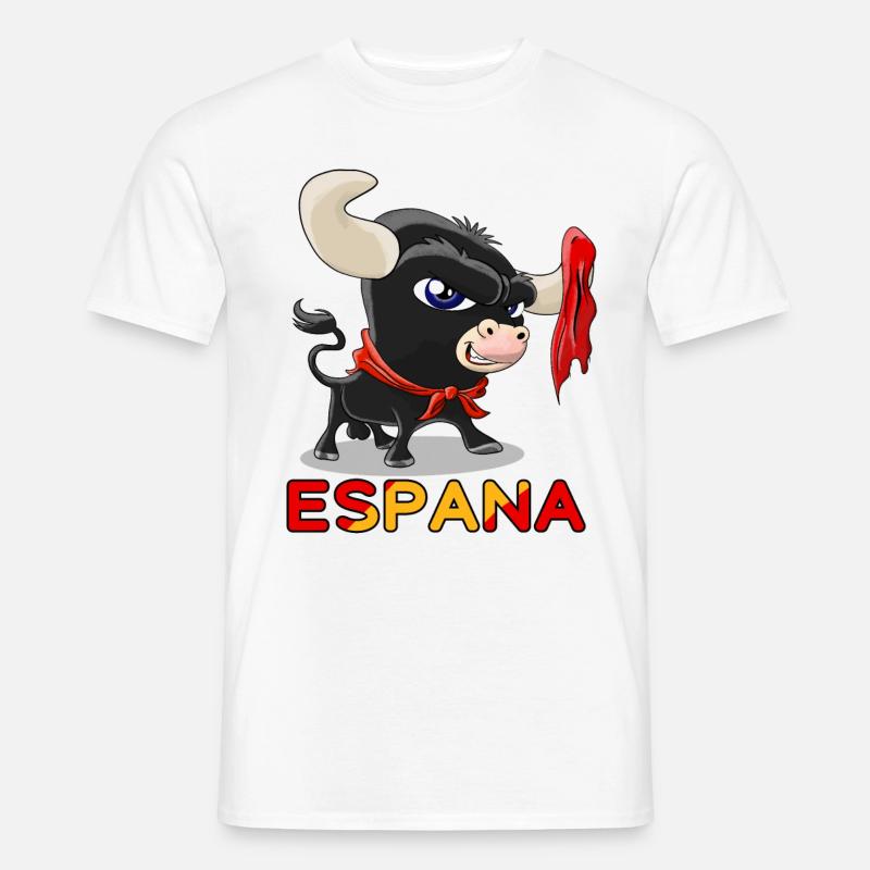 Süßer Stier Stierkampf Espana - Männer T-Shirt - Weiß