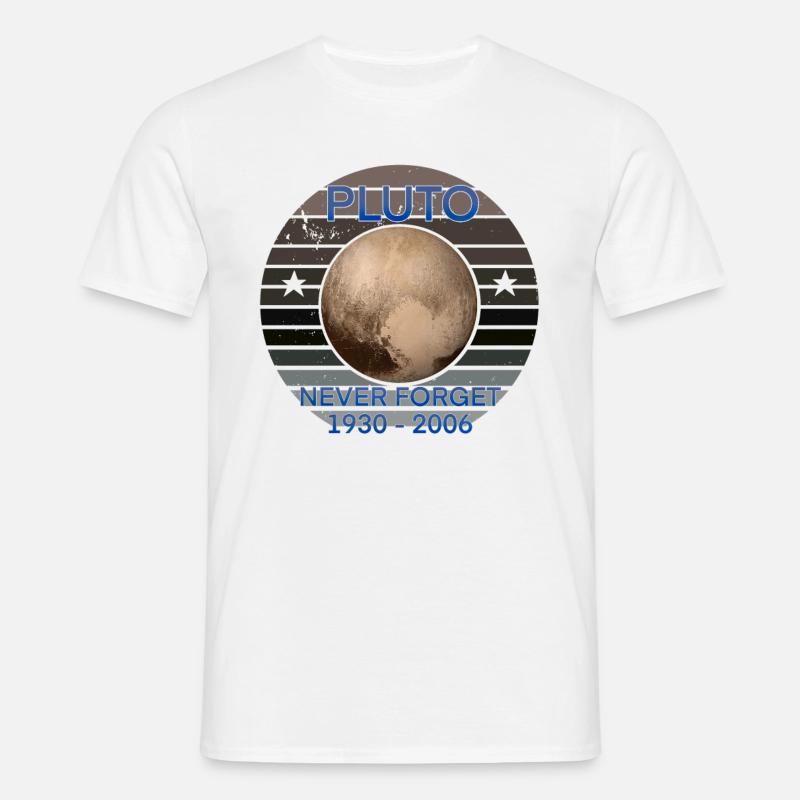 Pluto never forget - Männer T-Shirt - Weiß