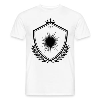 Armoiries de l’icône de l’oursin - T-shirt homme - blanc - Devant - AI Model Male 178 dark (178cm)