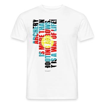 Archery - way of life (FITA) - Männer T-Shirt - Weiß - Vorne - AI Model Male 178 dark (178cm)