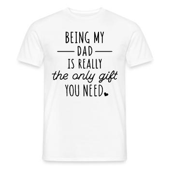 Drôle de cadeau de fête des pères - T-shirt homme - blanc - Devant - AI Model Male 178 dark (178cm)
