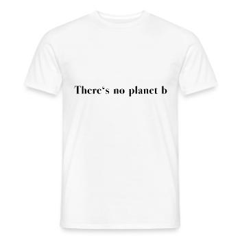 There’s no planet b - T-shirt homme - blanc - Devant - AI Model Male 178 dark (178cm)