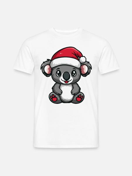 Koala Christmas Cute - Men's T-Shirt - white