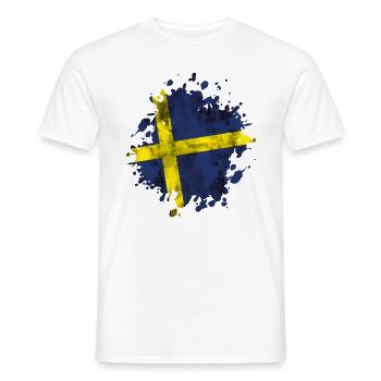 Sweden flagge schweden - Männer T-Shirt - Weiß - Vorne - AI Model Male 178 dark (178cm)