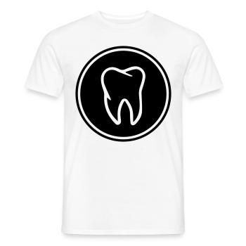icône de la dent - T-shirt homme - blanc - Devant - AI Model Male 178 dark (178cm)