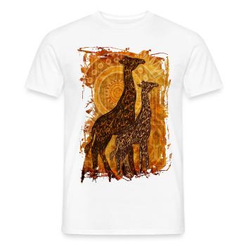 AFRICAN SUMMER - Männer T-Shirt - Weiß - Vorne - AI Model Male 178 dark (178cm)