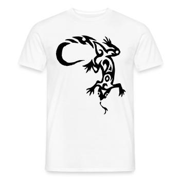 tribal tattoo - T-shirt homme - blanc - Devant - AI Model Male 178 dark (178cm)