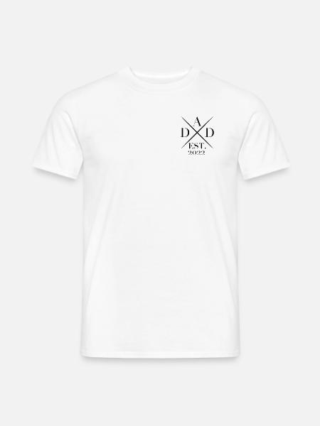 Dad est. 2022 werdende Väter Familie Eltern - Männer T-Shirt - Weiß