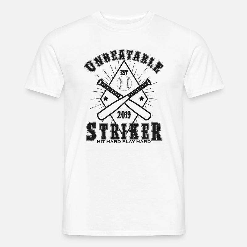 Cool Baseball Baseball Player Striker Gift - Men’s T-shirt - white
