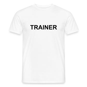 Trainer Coach Gift Chef Training Fitness - Men's T-Shirt - white - Front - AI Model Male 178 dark (178cm)