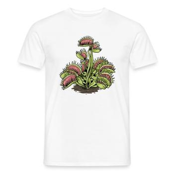 Carnivorous Plant Venus Flytrap - Men's T-Shirt - white - Front - AI Model Male 178 dark (178cm)