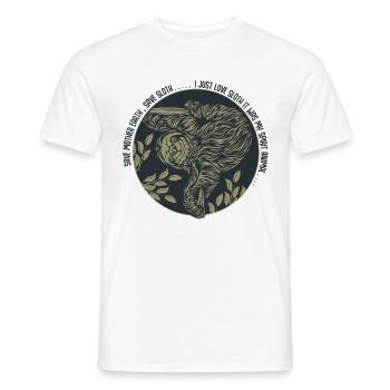 Sloth Animal Love Wildlife Sloth Gift - Men's T-Shirt - white - Front - AI Model Male 178 dark (178cm)