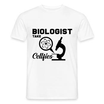 Biologie - T-shirt homme - blanc - Devant - AI Model Male 178 dark (178cm)