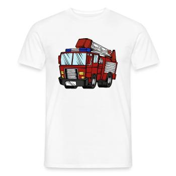 Fire Engine - T-shirt homme - blanc - Devant - AI Model Male 178 dark (178cm)