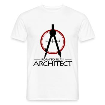 architect - Men's T-Shirt - white - Front - AI Model Male 178 dark (178cm)