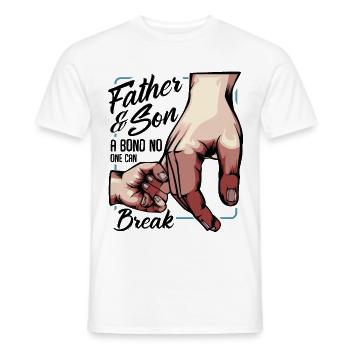 Cadeau des paroles sympas des meilleurs amis des Pères Fils - T-shirt homme - blanc - Devant - AI Model Male 178 dark (178cm)