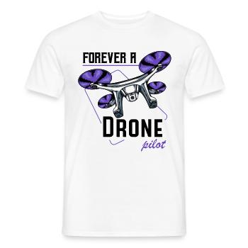 drones - T-shirt homme - blanc - Devant - AI Model Male 178 dark (178cm)