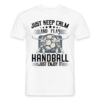 handball - T-shirt homme - blanc - Devant - AI Model Male 178 dark (178cm)