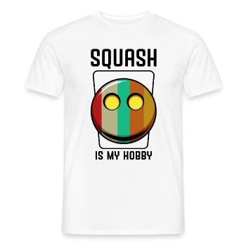 squash - Men's T-Shirt - white - Front - AI Model Male 178 dark (178cm)