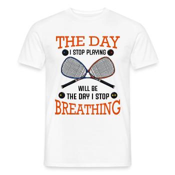 squash - Men's T-Shirt - white - Front - AI Model Male 178 dark (178cm)