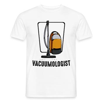 Vacuumologist Staubsauger Haushälterin Geschenk - Männer T-Shirt - Weiß - Vorne - AI Model Male 178 dark (178cm)