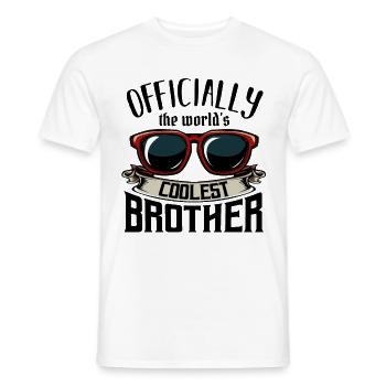 Bruder - Männer T-Shirt - Weiß - Vorne - AI Model Male 178 dark (178cm)