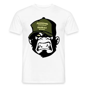 Spruch Jugend - Männer T-Shirt - Weiß - Vorne - AI Model Male 178 dark (178cm)