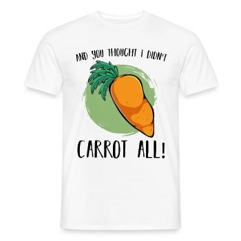 Carotte carotte - T-shirt homme - blanc - Devant - AI Model Male 178 dark (178cm)