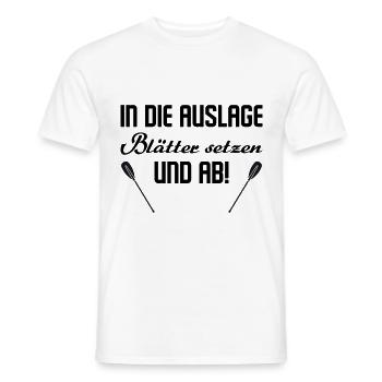 Rudern Ruderer Sport lustiger Spruch vintage - Männer T-Shirt - Weiß - Vorne - AI Model Male 178 dark (178cm)