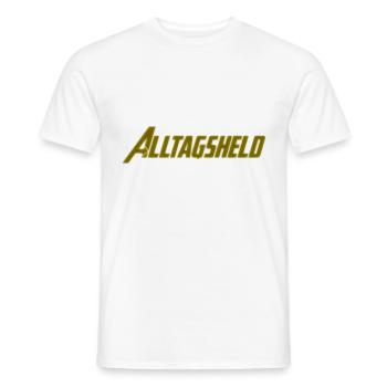 Alltagsheld - Männer T-Shirt - Weiß - Vorne - AI Model Male 178 dark (178cm)
