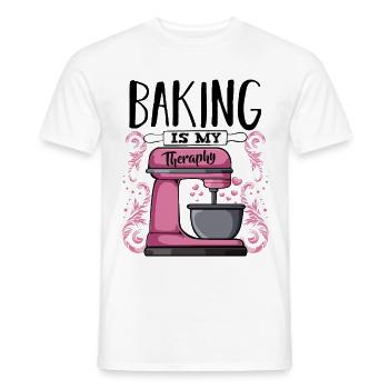 Bäcker Spruch - Männer T-Shirt - Weiß - Vorne - AI Model Male 178 dark (178cm)