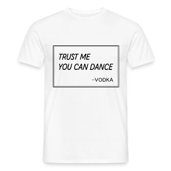 Drôle de boisson de danse disant bière Vodka cadeau hydromel - T-shirt homme - blanc - Devant - AI Model Male 178 dark (178cm)